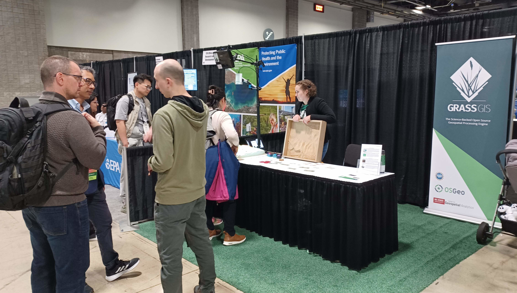 GRASS GIS booth at AGU24