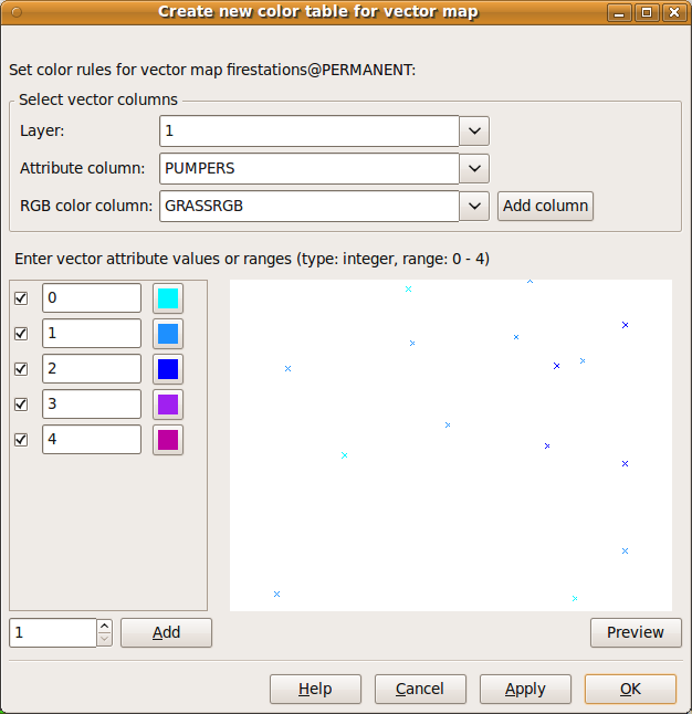 Dialog for v.colors opened from 3D view (2011-08-05)